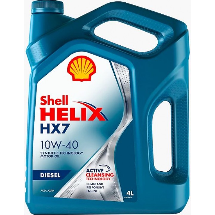 Моторное масло SHELL Helix HX7 10W-40 4 л в Караганде