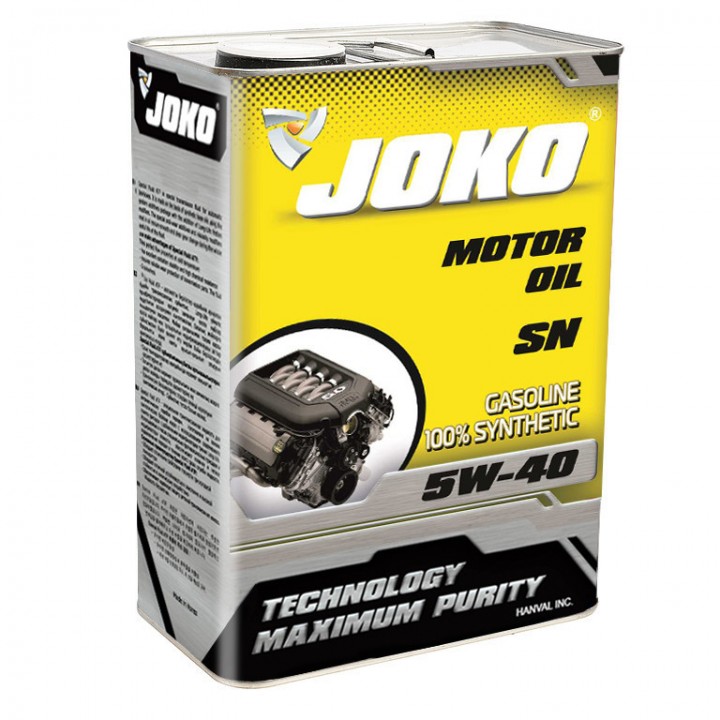 Моторное масло JOKO Gasoline 100% Synthetic SN 5w40 4 л в Караганде