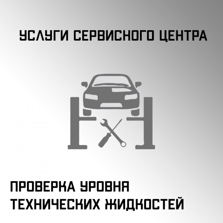 Проверка  уровня технических жидкостей в автосервисе "Макрос"